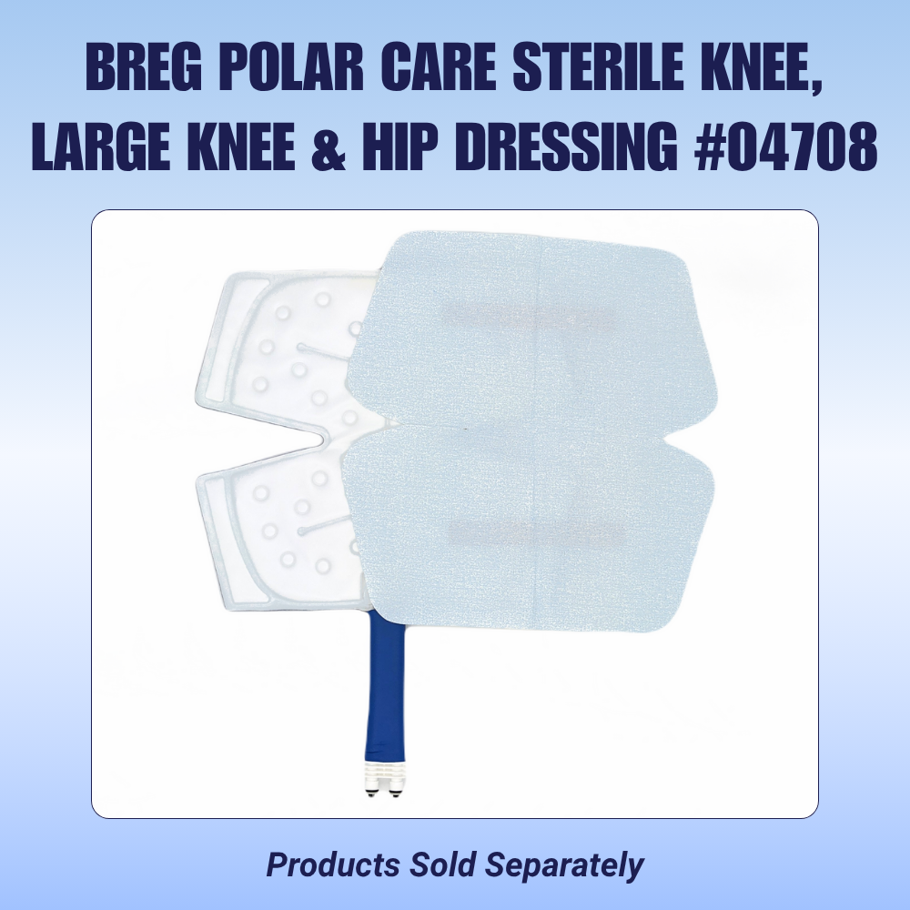 Breg Polar Care sterile knee, large knee and hip pad replacement for cold therapy devices.