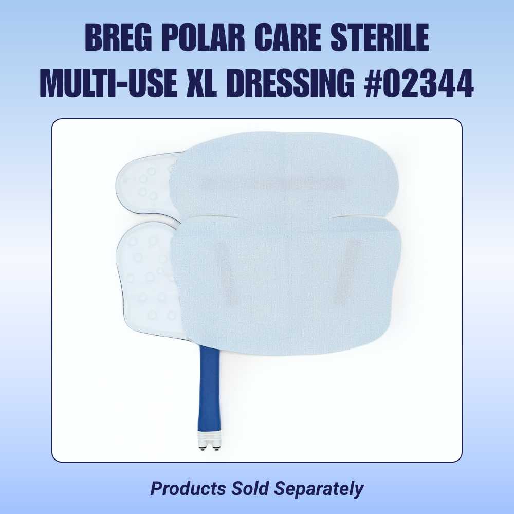 Breg Polar Care sterile multi-use XL dressing for cold therapy, product shown on white background