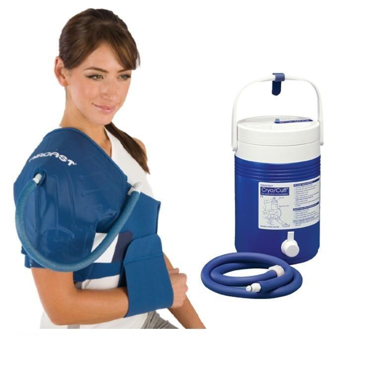 Aircast Gravity Cooler System with Cryo Cuff for cold therapy shoulder support