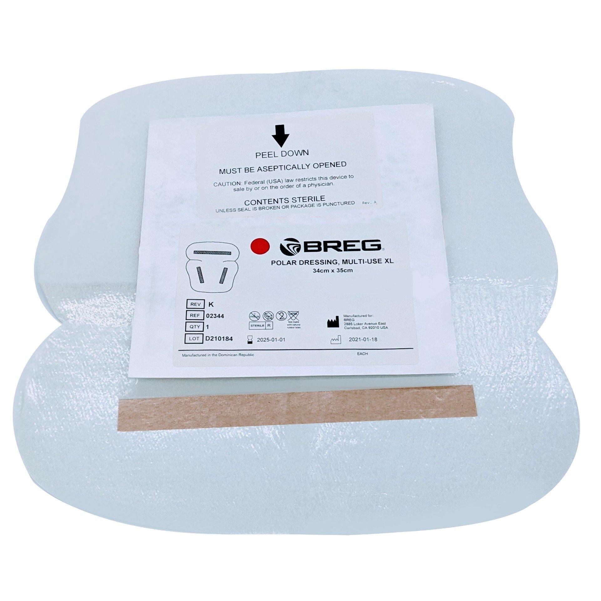 BregĀ® Polar Care Cube & Glacier Sterile Dressings - 02344 BregĀ® Polar Care Cube & Glacier Sterile Dressings - Sterile Multi-Use XL Polar Dressing 02344 by Supply Physical Therapy Accessories, Breg, Breg Accessories, Cube, Cube Accessories, Glacier, Glacier Accessories, Replacement, Sterile, Wraps