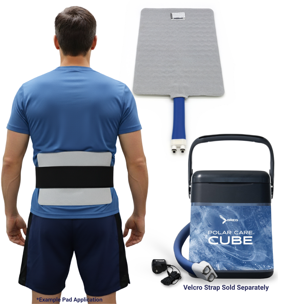 Breg® Polar Care Cube System w/ Wrap-On Pads - 10701-02420 Breg® Polar Care Cube System w/ Wrap-On Pads - Polar Care Cube & One (1) Large Rectangle Pad by Supply Physical Therapy Breg, Cold Therapy Units, Combos, Cube