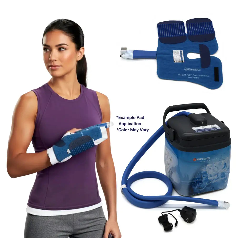 Breg® Polar Care Kodiak Cooler w/ Intelli-Flo Pads - 10601-10260 Breg® Polar Care Kodiak Cooler w/ Intelli-Flo Pads - Breg Kodiak & One (1) Intelli-Flo Pad - Wrist by Supply Physical Therapy Best Seller, Breg, Cold Therapy Units, DJC, Kodiak, Universal