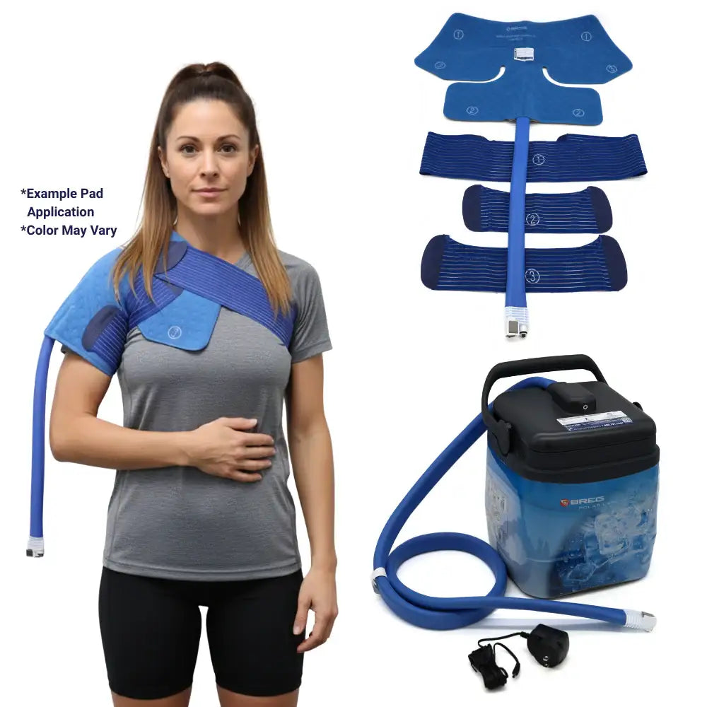 Breg® Polar Care Kodiak Cooler w/ Intelli-Flo Pads - 10601-10225 Breg® Polar Care Kodiak Cooler w/ Intelli-Flo Pads - Breg Kodiak & One (1) Intelli-Flo Pad - XL Shoulder by Supply Physical Therapy Best Seller, Breg, Cold Therapy Units, DJC, Kodiak, Universal