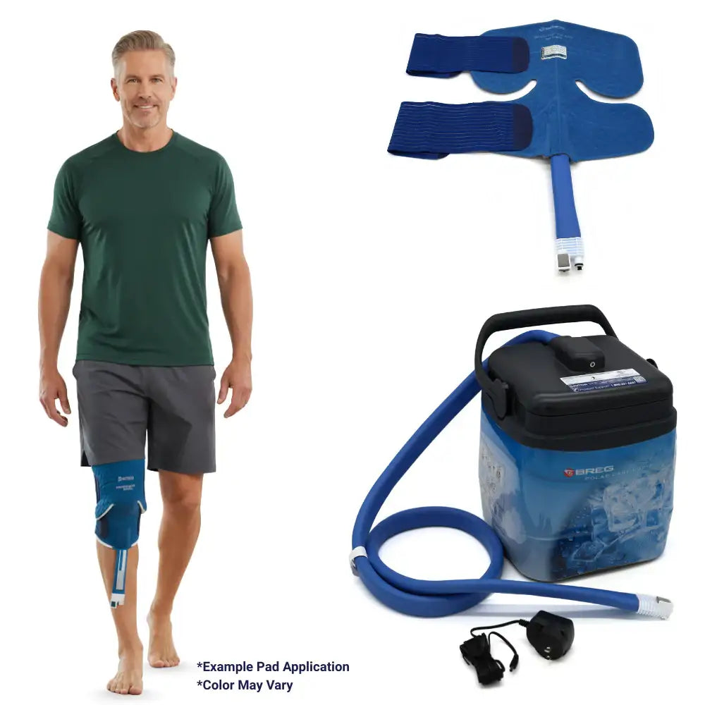 Breg® Polar Care Kodiak Cooler w/ Intelli-Flo Pads - 10601-10230 Breg® Polar Care Kodiak Cooler w/ Intelli-Flo Pads - Breg Kodiak & One (1) Intelli-Flo Pad - Knee by Supply Physical Therapy Best Seller, Breg, Cold Therapy Units, DJC, Kodiak, Universal