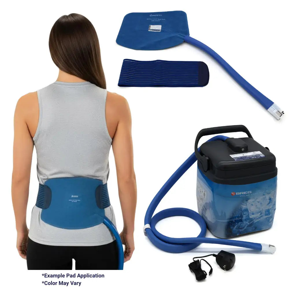 Breg® Polar Care Kodiak Cooler w/ Intelli-Flo Pads - 10601-10250 Breg® Polar Care Kodiak Cooler w/ Intelli-Flo Pads - Breg Kodiak & One (1) Intelli-Flo Pad - Back by Supply Physical Therapy Best Seller, Breg, Cold Therapy Units, DJC, Kodiak, Universal
