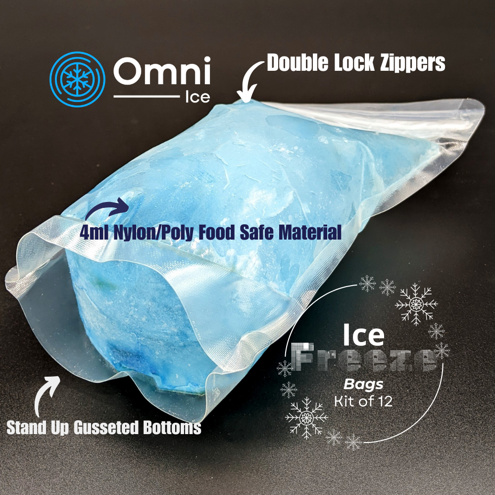 $15 Deals - Ice Freeze Bags (Kit of 12) by Omni Ice™ by Supply Cold Therapy at Omni Ice
