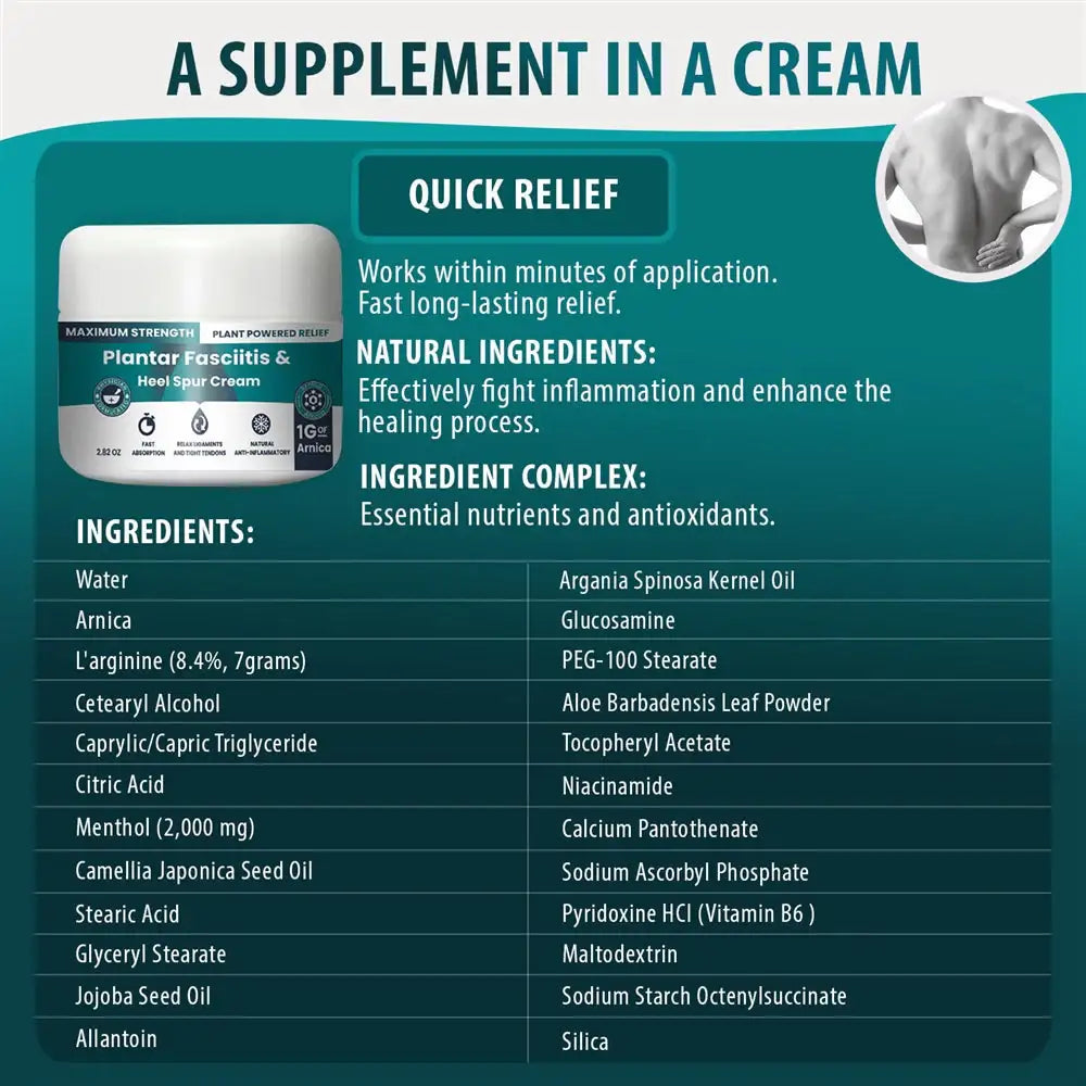 Advanced Plantar Fasciitis & Heal Spur Cream - Supply DME
