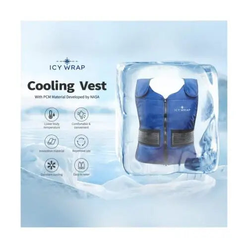 10-Hour Lightweight Ice Cooling Vest for Men & Women – Instant Relief for Heat Stress, Work, Sports, and Outdoor Activities - Supply DME