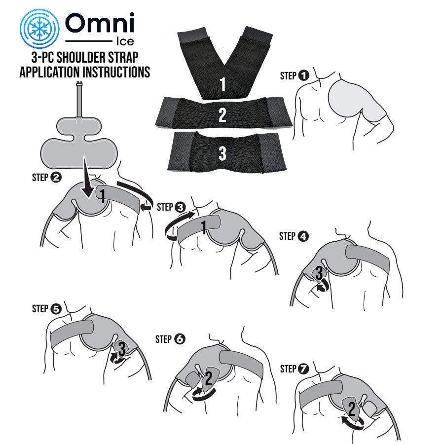 Universal Shoulder Replacement Straps (3 pcs) by Omni Ice™ - Supply DME