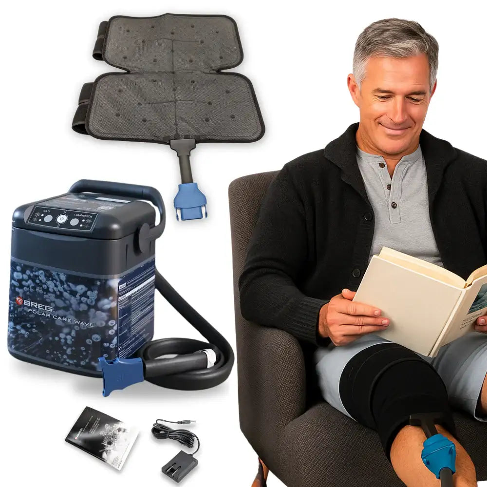 Breg_Wave_XL_Knee_Pad_Cold_Compression_Cooler - Omni Ice