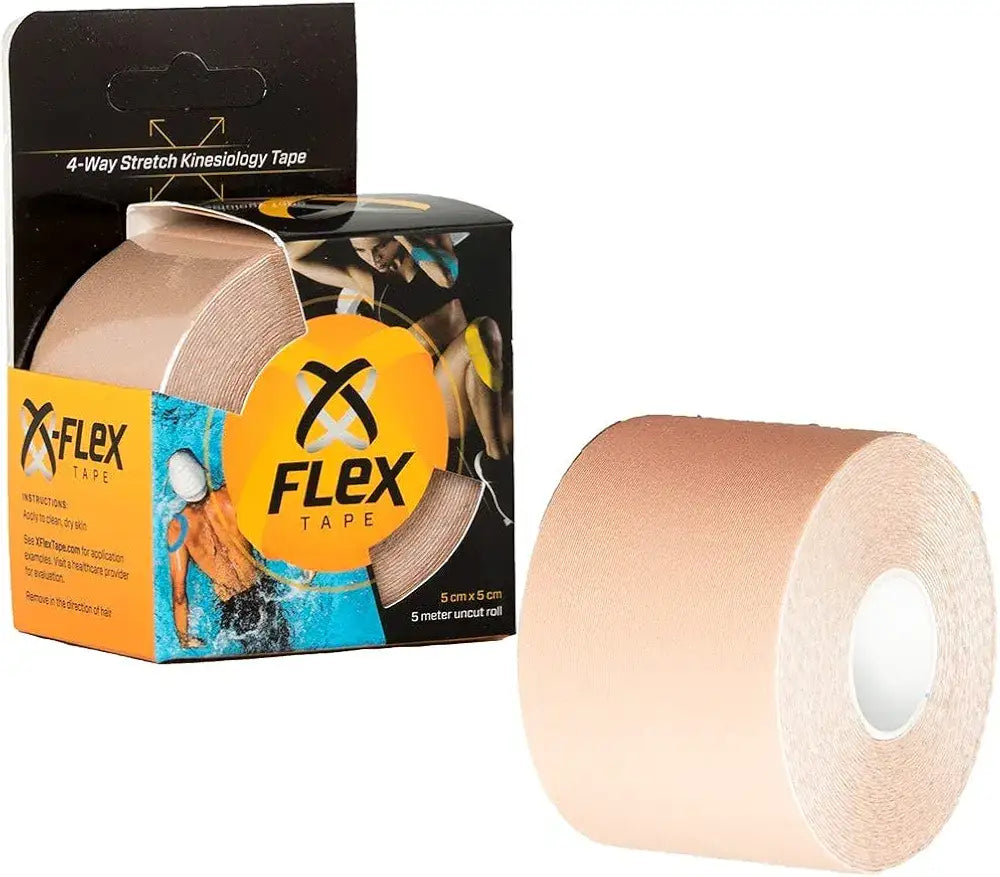 XFlex K-Tape Waterproof Uncut Roll – Physio Tape 4 Way Stretch – Kinesiology Tape Pro 2 inch x 16 ft - Supply DME
