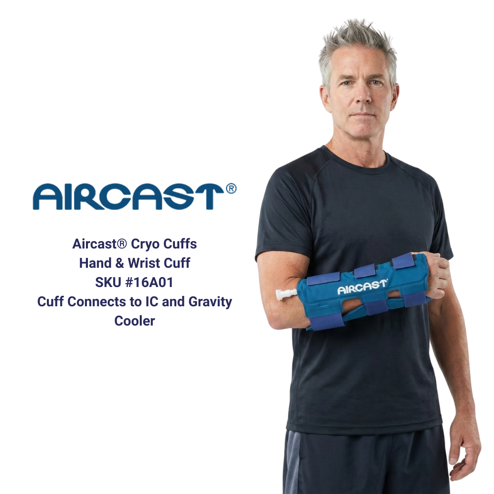 Aircast Cryo Cuff hand and wrist cold therapy device model, suitable for IC and gravity coolers