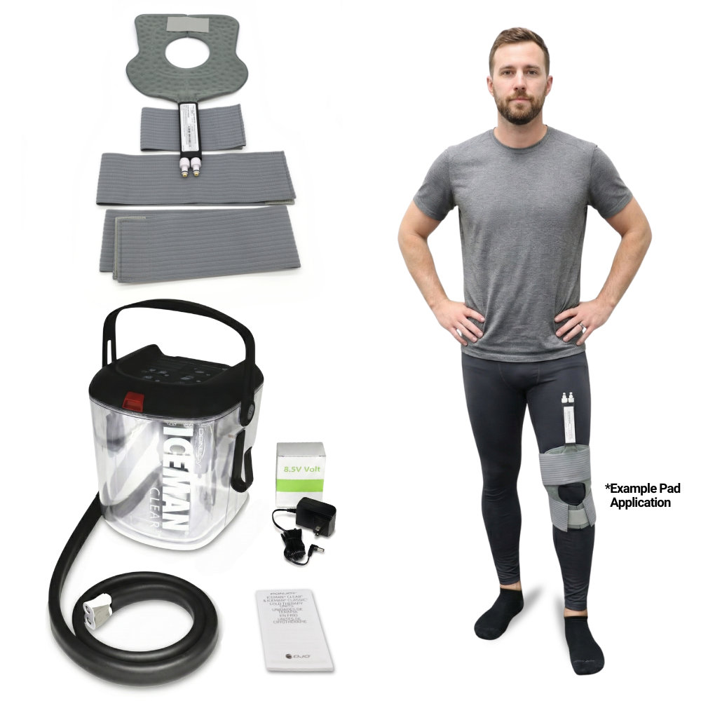 Donjoy® Iceman Clear3 w/ Wrap-On Pads