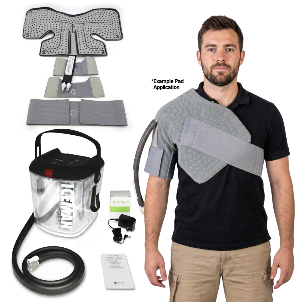 Donjoy® Iceman Clear3 w/ Wrap-On Pads