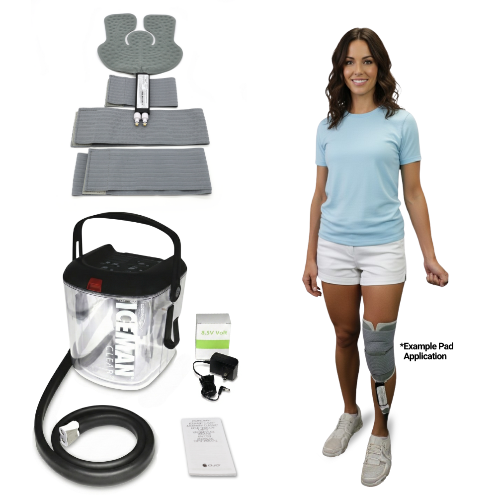 Donjoy® Iceman Clear3 w/ Wrap-On Pads