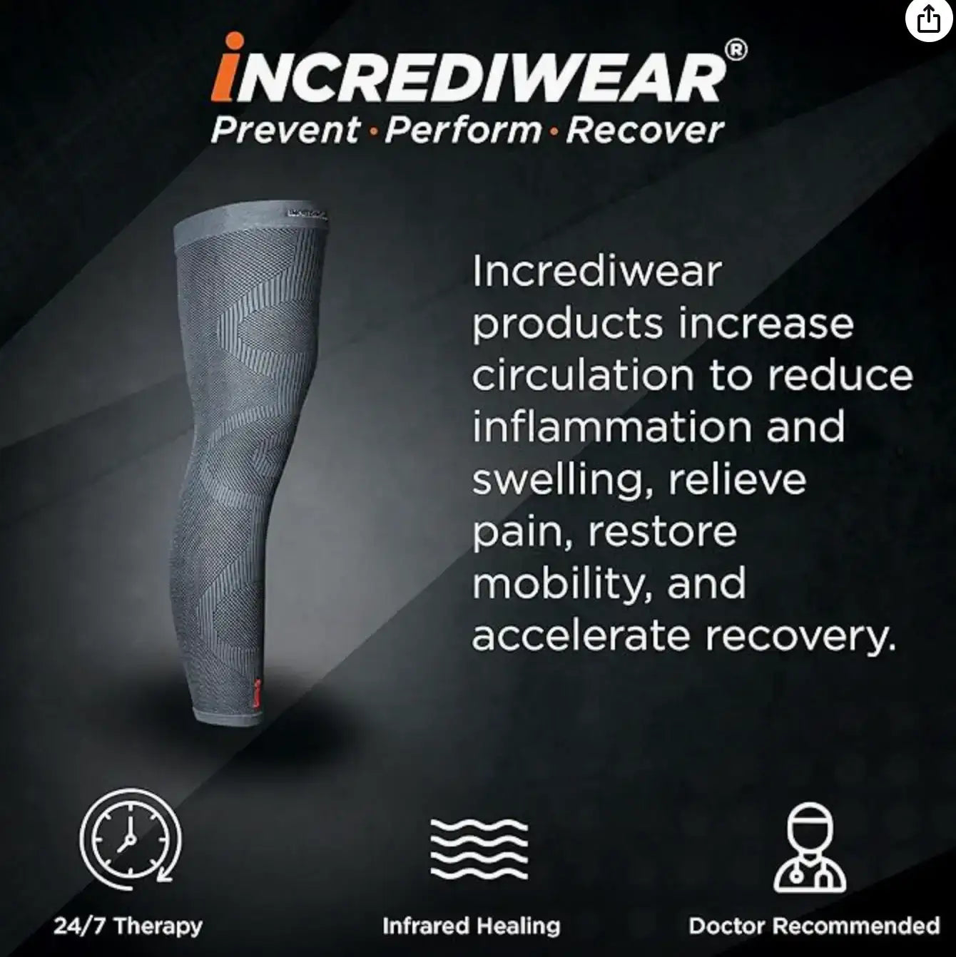 Incrediwear_Leg_Wraps_Increase_Circulation_To_Reduce_Inflamation - Omni Ice