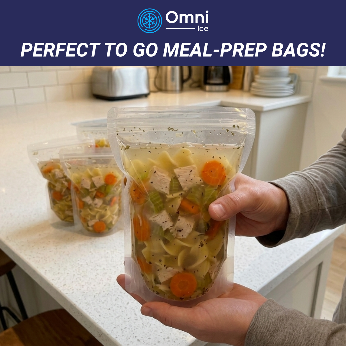 $35 Deals - Meal-Prep Bag Kit by Omni Ice™ Freeze & Reheat Variety Pack (12 bags 3 sizes)