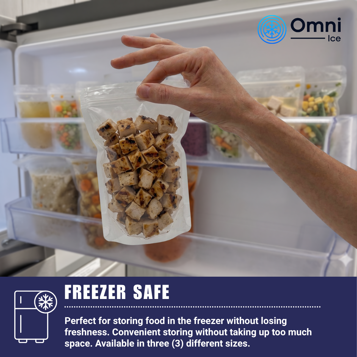 $35 Deals - Meal-Prep Bag Kit by Omni Ice™ Freeze & Reheat Variety Pack (12 bags 3 sizes)
