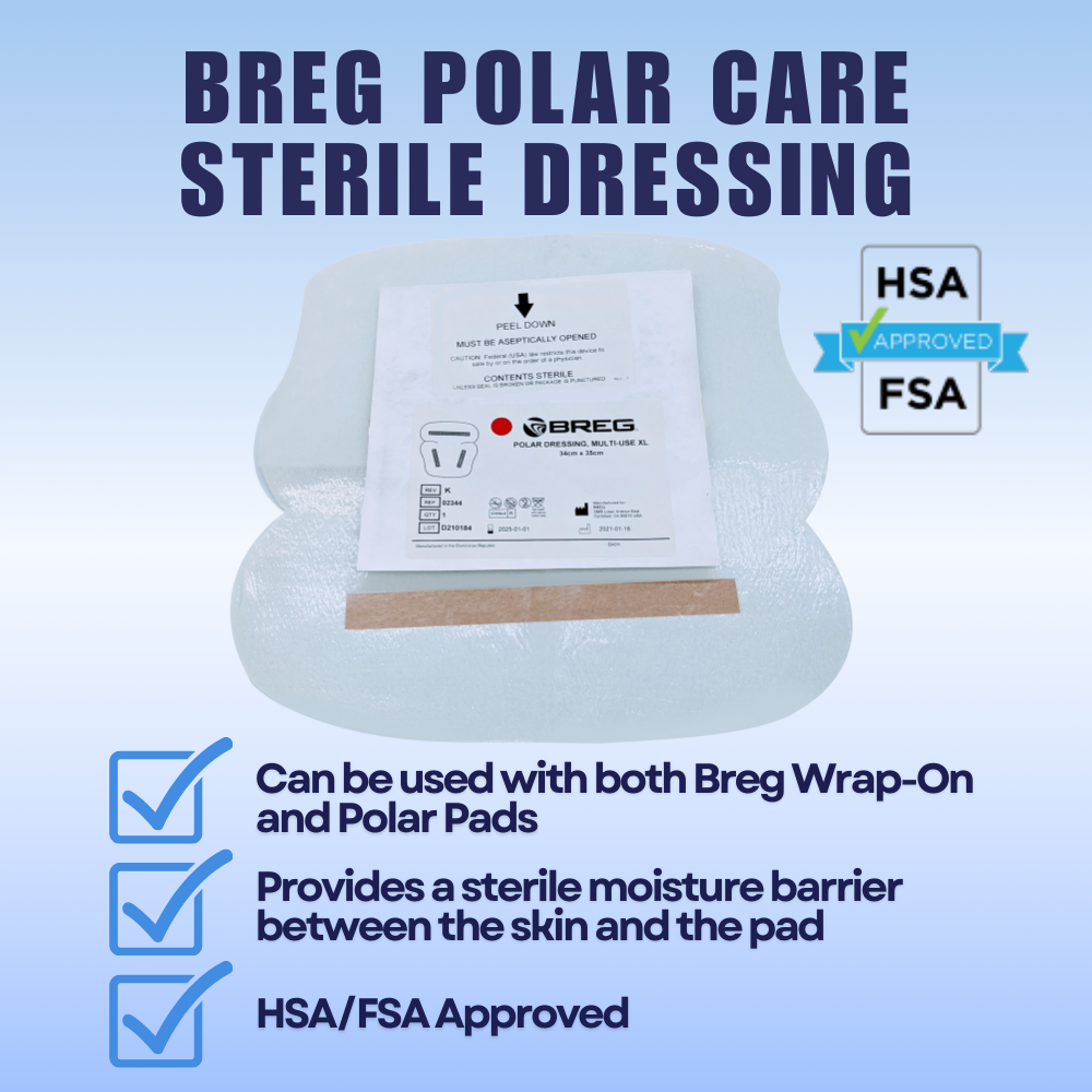 Breg® Polar Care Cube & Glacier Sterile Dressings - 02344 Breg® Polar Care Cube & Glacier Sterile Dressings - Sterile Multi-Use XL Polar Dressing 02344 by Supply Physical Therapy Accessories, Breg, Breg Accessories, Cube, Cube Accessories, Glacier, Glacier Accessories, Replacement, Sterile, Wraps