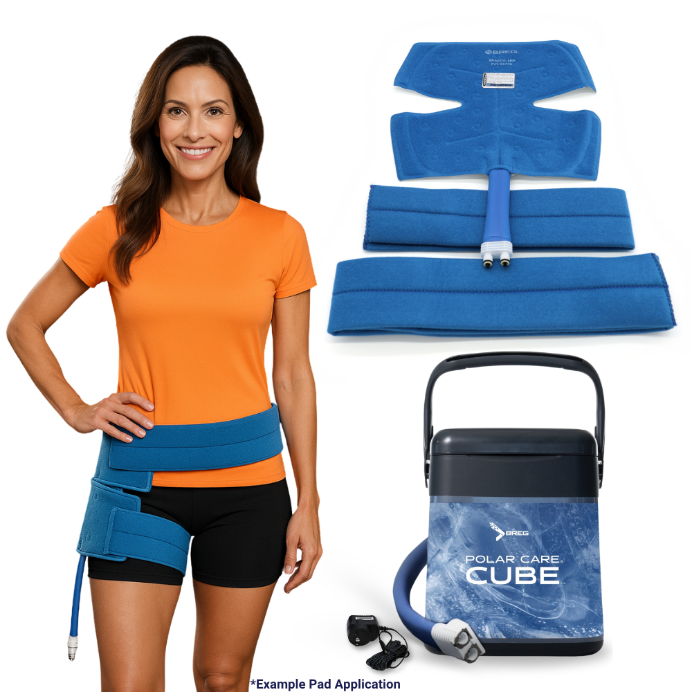 Breg® Polar Care Cube System w/ Wrap-On Pads - 10701-04750 Breg® Polar Care Cube System w/ Wrap-On Pads - Polar Care Cube & One (1) Hip Pad by Supply Physical Therapy Breg, Cold Therapy Units, Combos, Cube