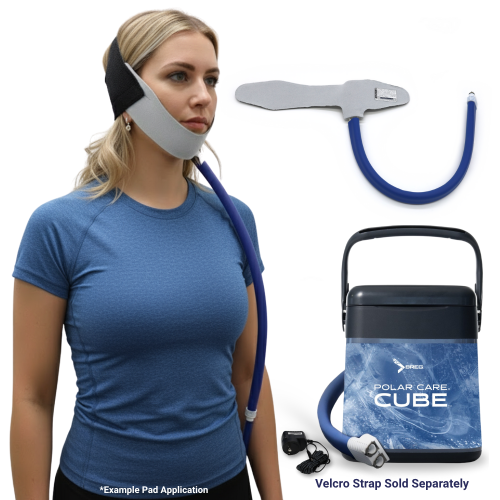 Breg® Polar Care Cube System w/ Wrap-On Pads - 10701-02460 Breg® Polar Care Cube System w/ Wrap-On Pads - Polar Care Cube & One (1) TMJ Pad by Supply Physical Therapy Breg, Cold Therapy Units, Combos, Cube