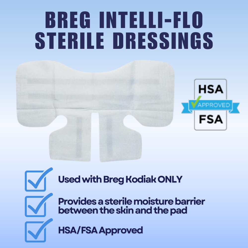 Breg® Polar Care Kodiak Sterile Intelli-Flo Dressings - 10630 Breg® Polar Care Kodiak Sterile Intelli-Flo Dressings - Sterile Multi-Use / Knee / Shoulder Intelli-flo Dressing 10630 by Supply Physical Therapy Accessories, Breg, Breg Accessories, Kodiak Accessories, Replacement, Sterile Dressings, Wraps