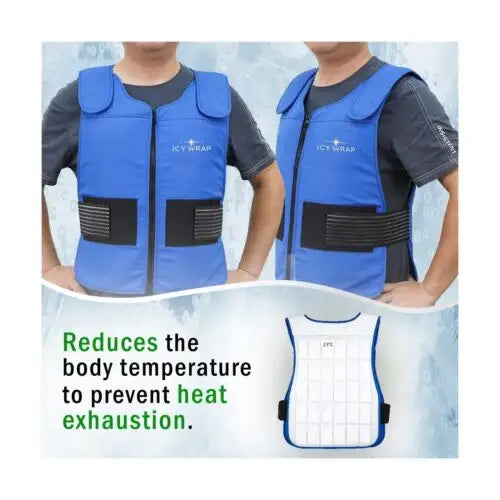 10-Hour Lightweight Ice Cooling Vest for Men & Women – Instant Relief for Heat Stress, Work, Sports, and Outdoor Activities - Supply DME
